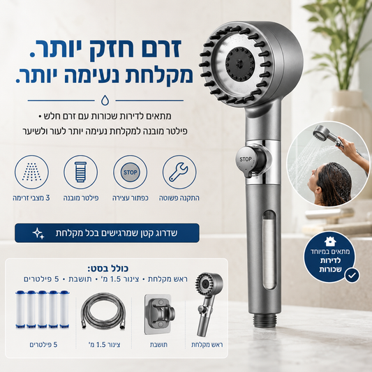 EcoFlow — מקלחת חזקה, נקייה ונעימה יותר בכל יום